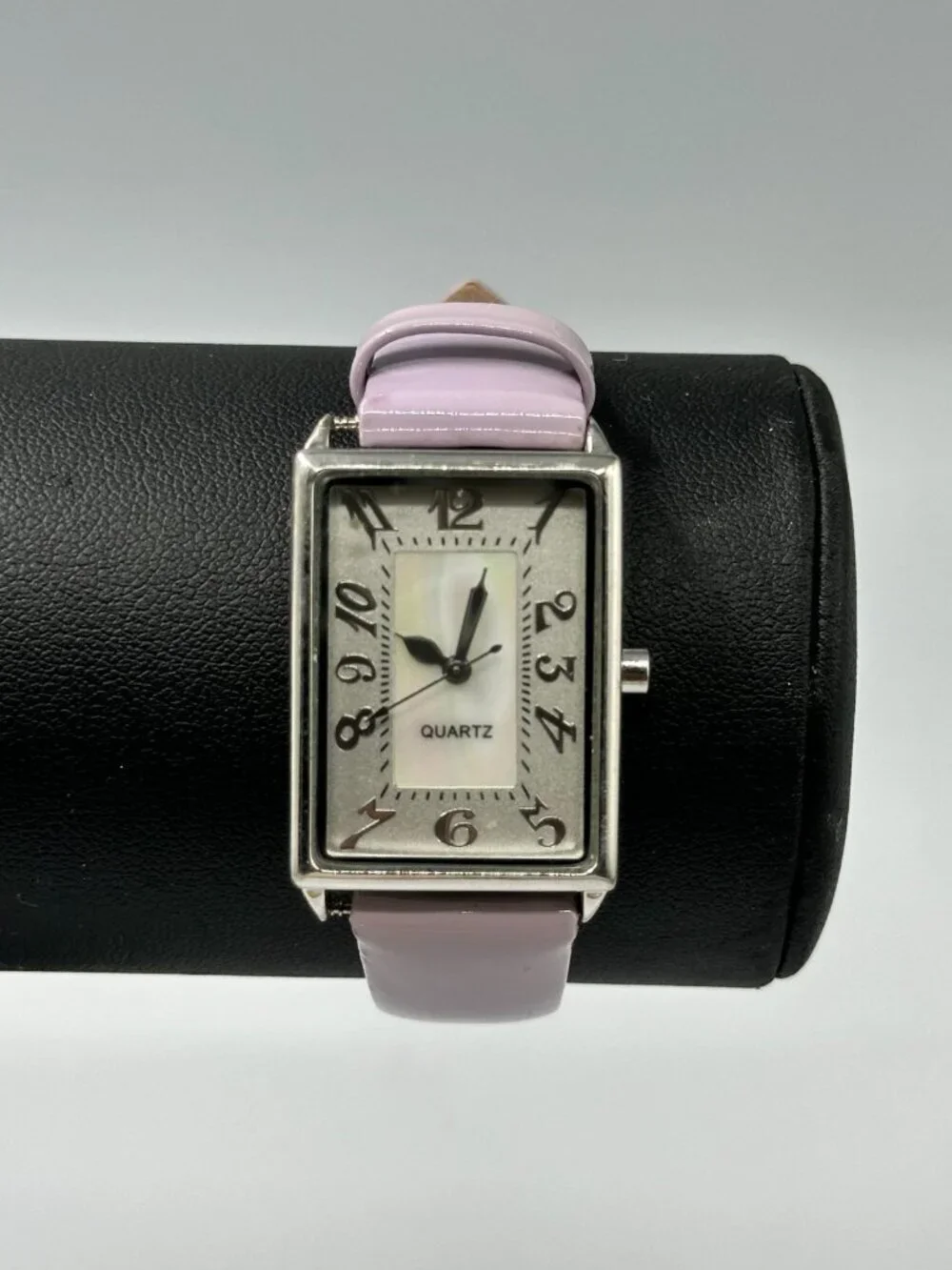 J. Jill Watch Women Silver Tone Purple Patent Leather Band New Battery 9